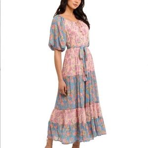 BNWT Spell Juniper Tiered Gown Lilac M